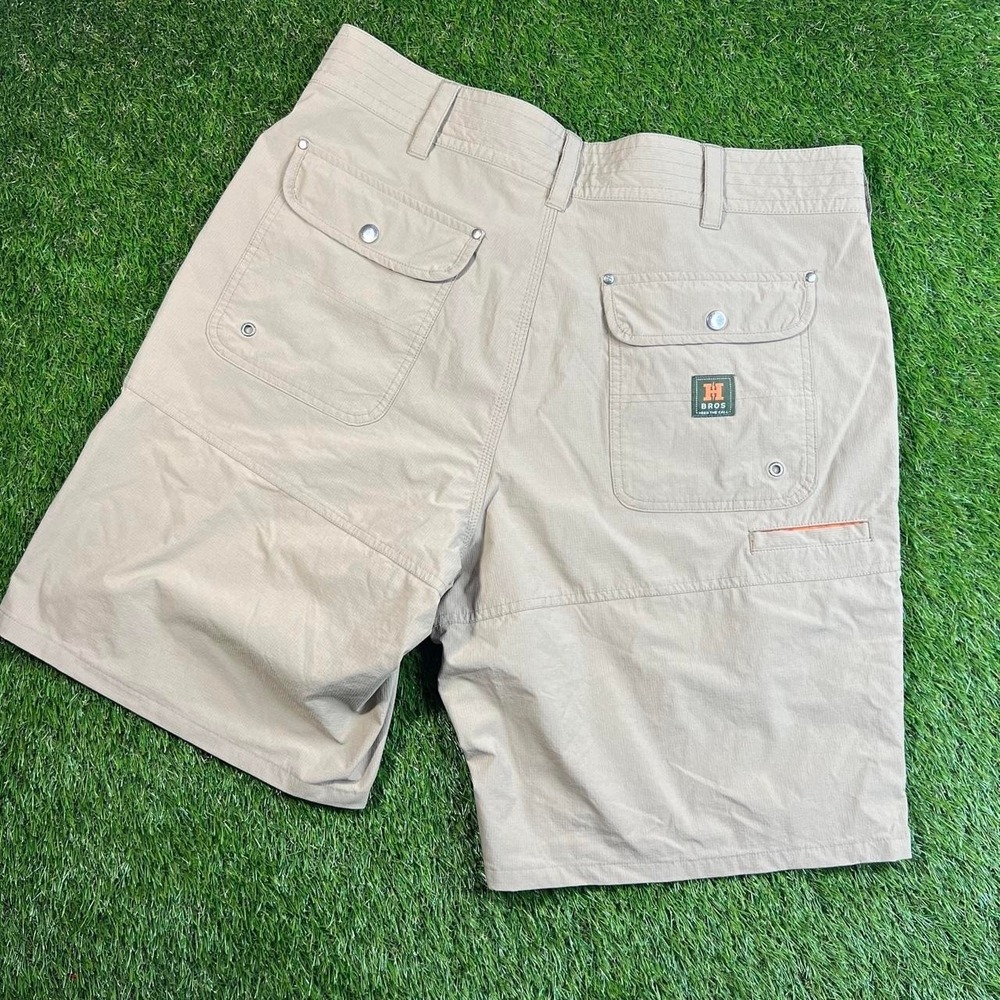 Howler Bros Double Knee Shorts Men's 36 Tan Khaki Utility Outdoor Workwear Style - Picture 8 of 8